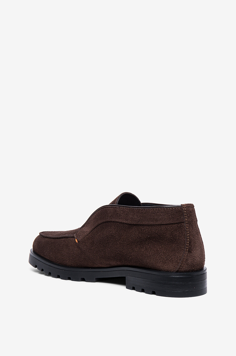 SANTONI Bottines en daim Rock Homme MARRON FONCÉ 4