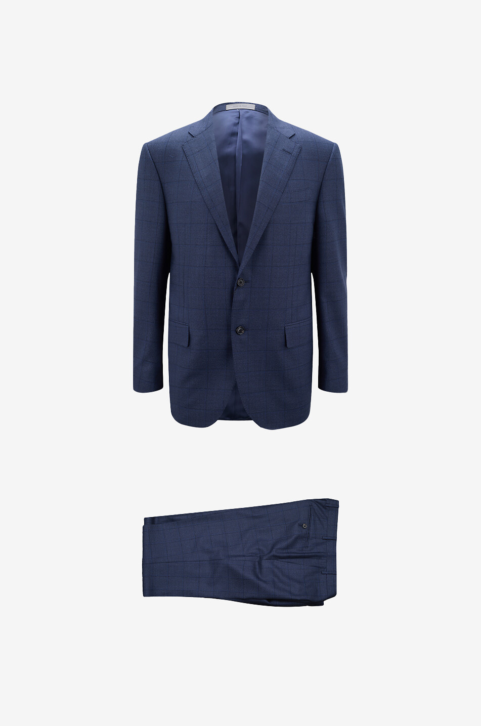 CORNELIANI Karierter Jacquard-Anzug Herren DUNKELBLAU 1