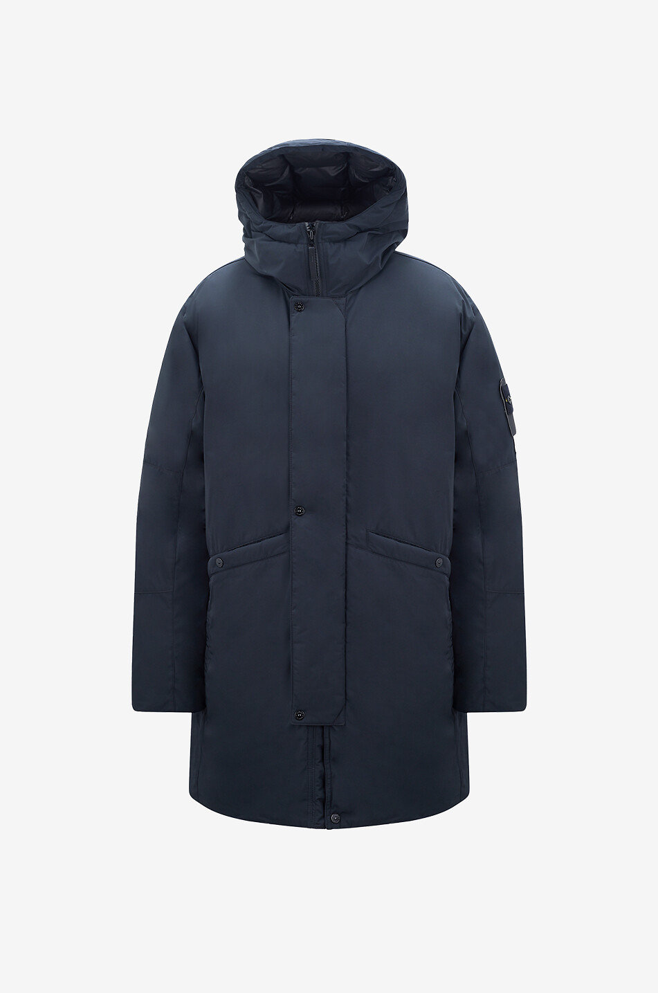 Mid-length technical fabric parka