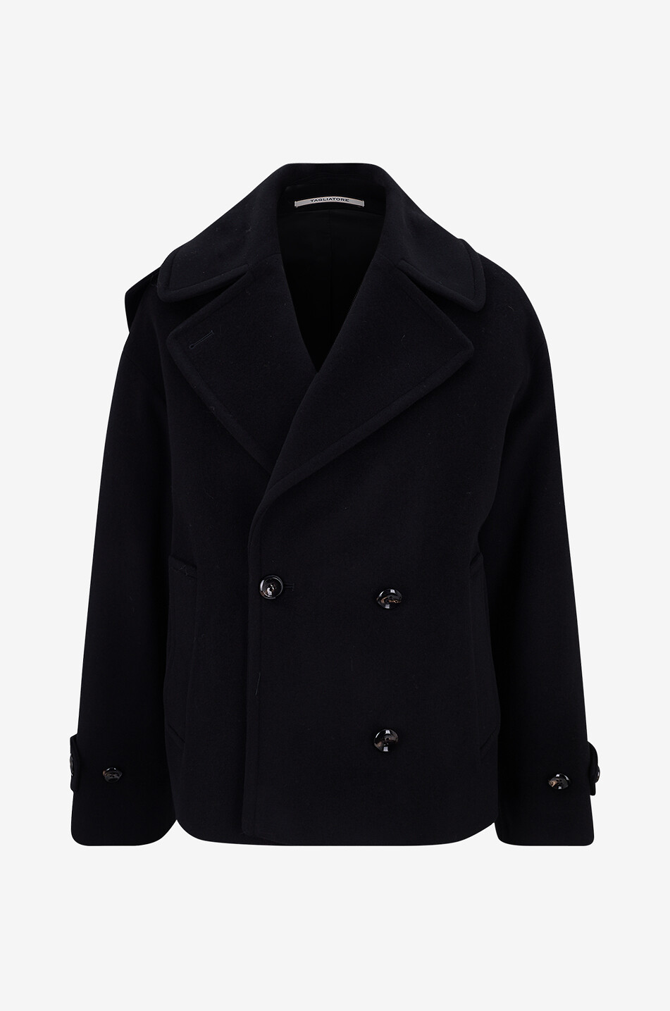 TAGLIATORE Kurzer Mantel aus Schurwolle Sheila Damen SCHWARZ 1