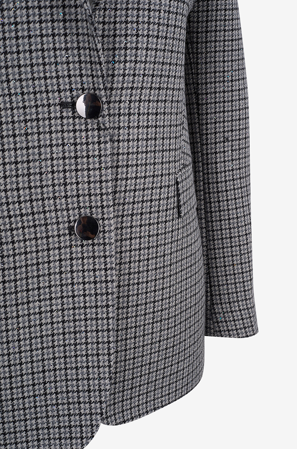 TAGLIATORE Parigi houndstooth jacquard blazer Women GREY 3