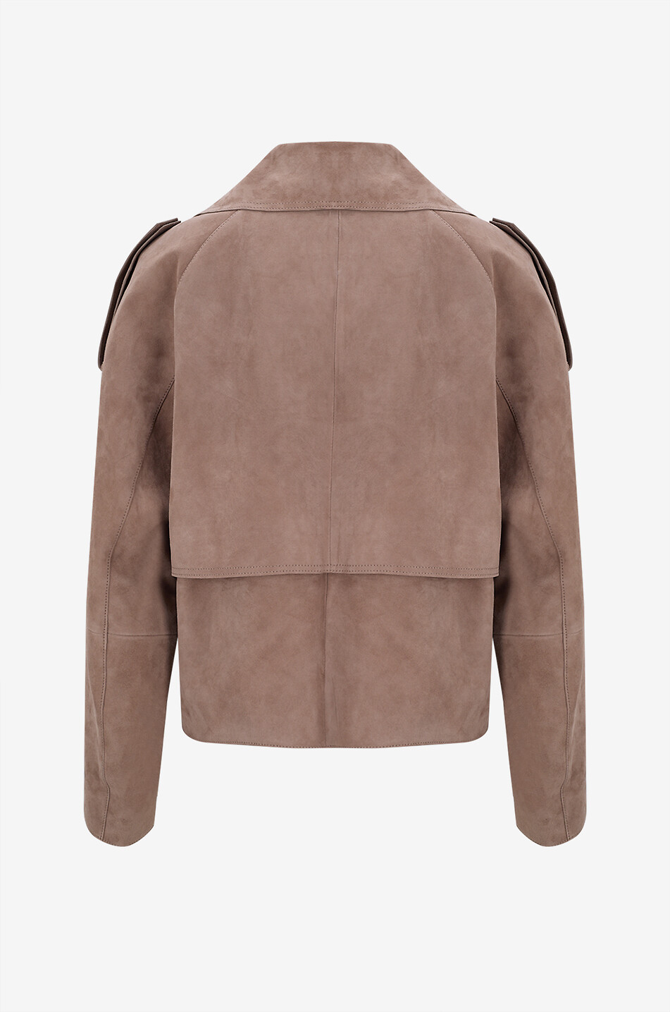 Kurze Wildlederjacke mit Schulterklappen Maga - WEEKEND MAX MARA