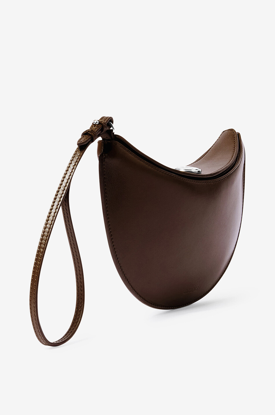 JACQUEMUS Petit Calisso round handbag Women BROWN 3