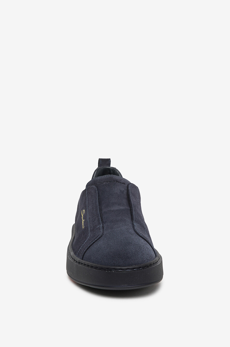 SANTONI Victory suede low-top trainers Men DARK BLUE 3