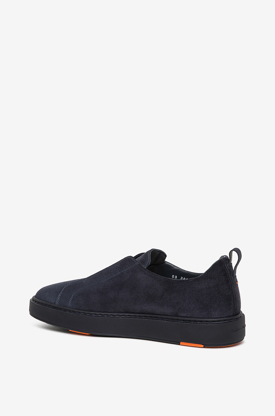 SANTONI Victory suede low-top trainers Men DARK BLUE 4