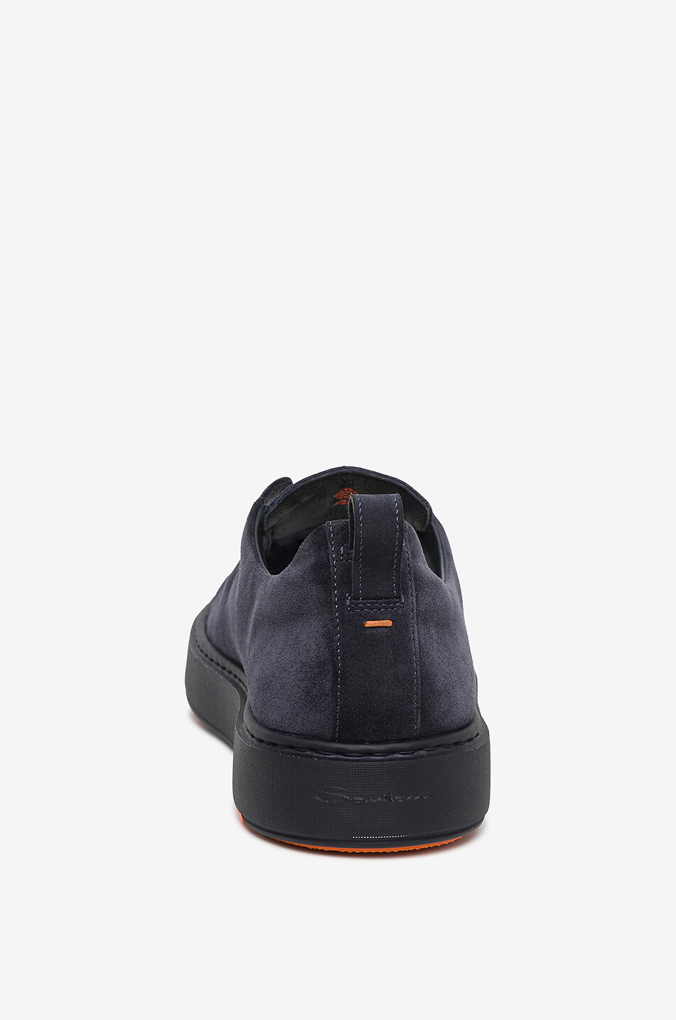 SANTONI Victory suede low-top trainers Men DARK BLUE 6