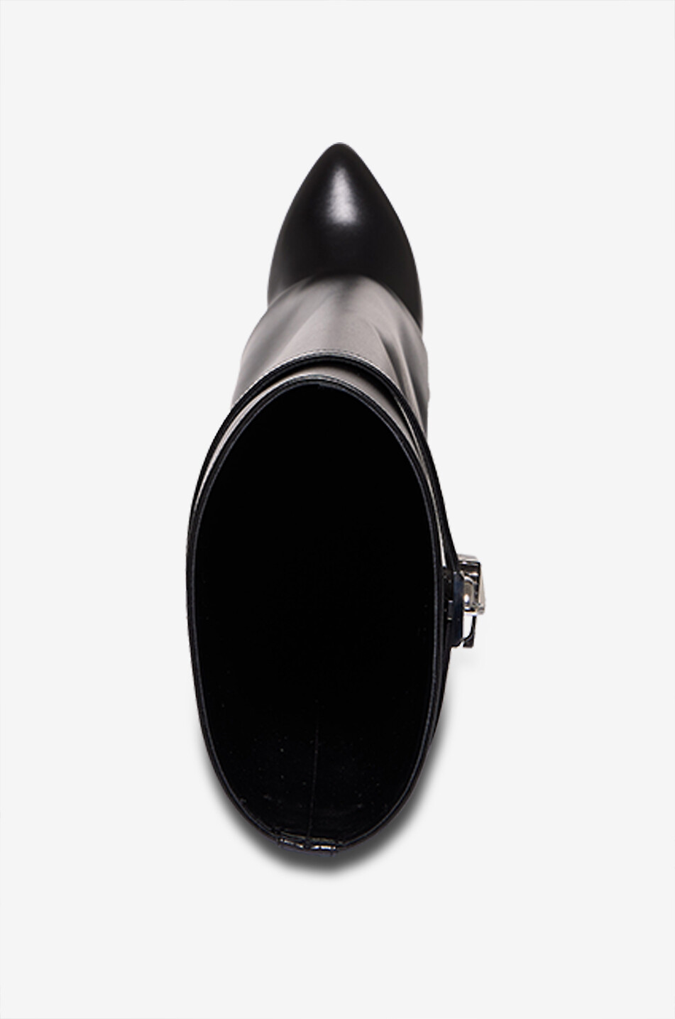 GIVENCHY Shark Lock 90 smooth leather wedge bootes Women BLACK 5