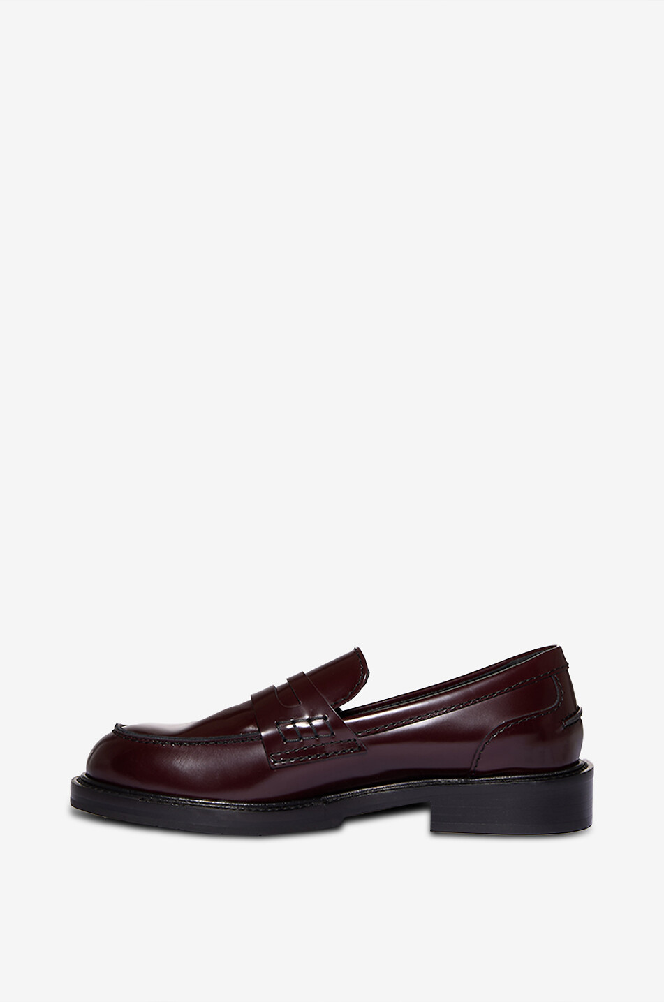 GUGLIELMO ROTTA Page Indio patent leather loafers Women DARK BROWN 3