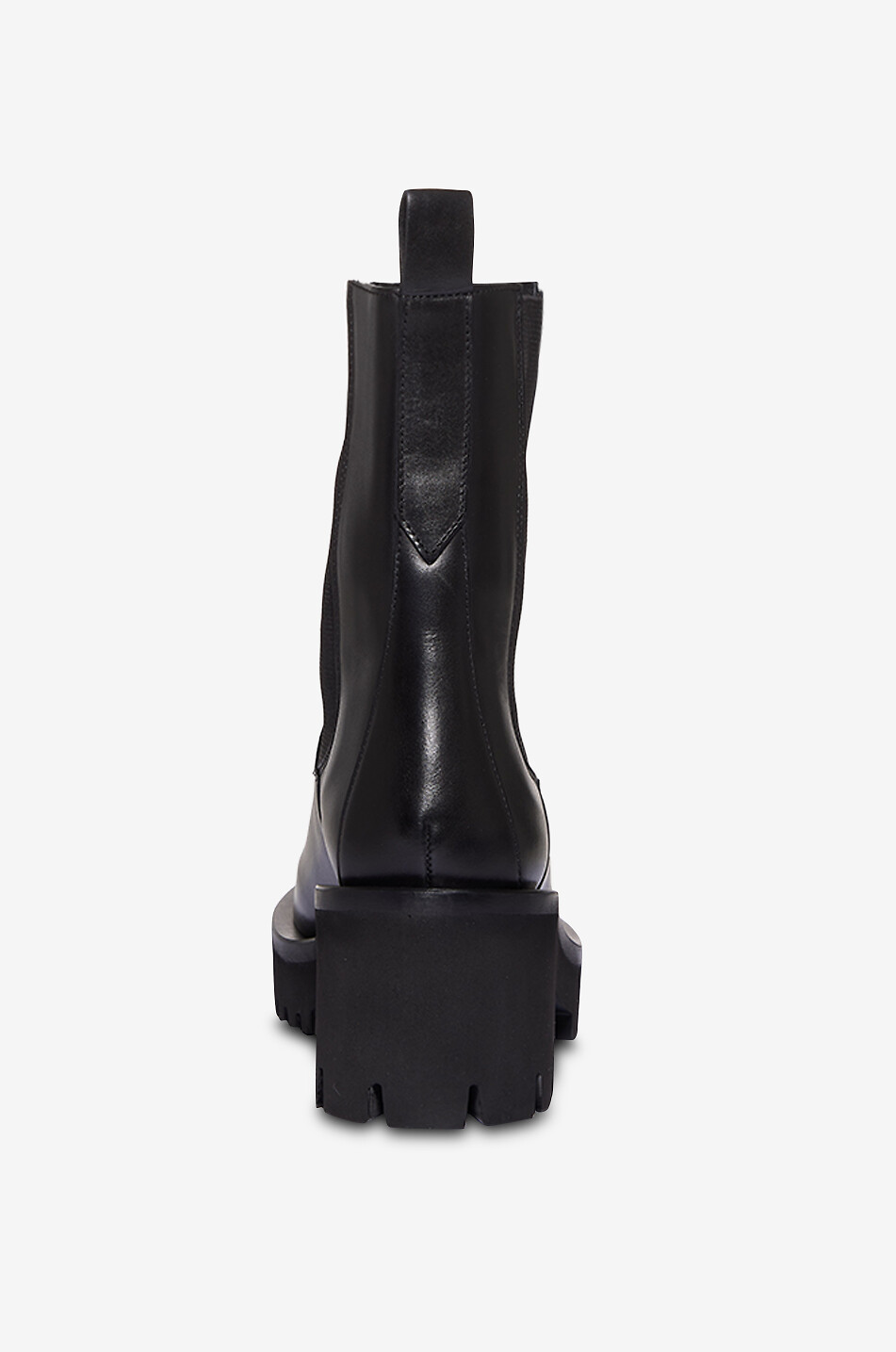 Square-toe ankle boots in smooth leather - GUGLIELMO ROTTA - BLACK