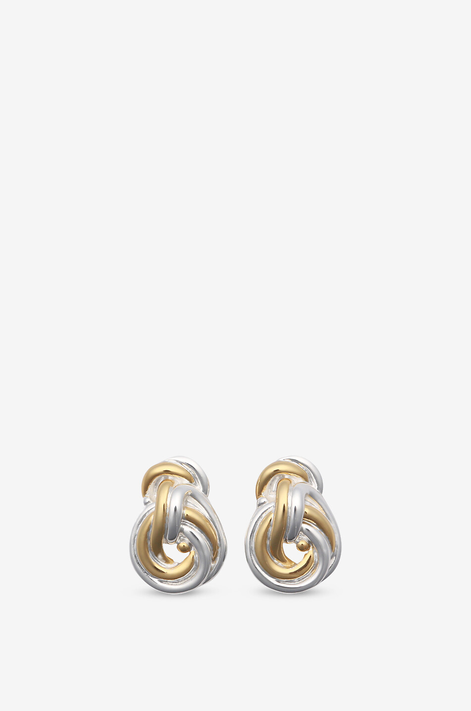 Boucles d'oreilles bicolores Knot