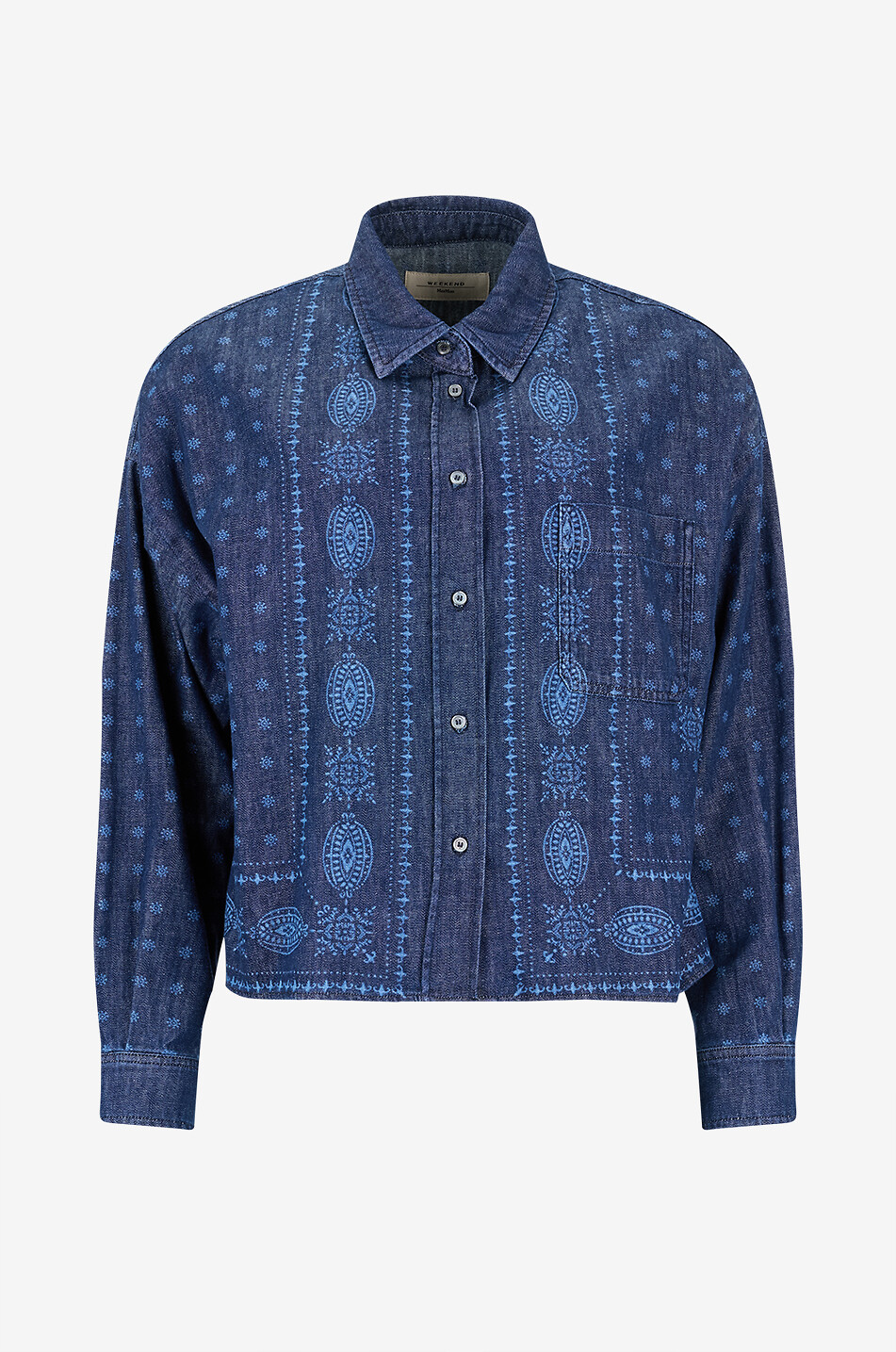 Giochi bandana printed denim shirt