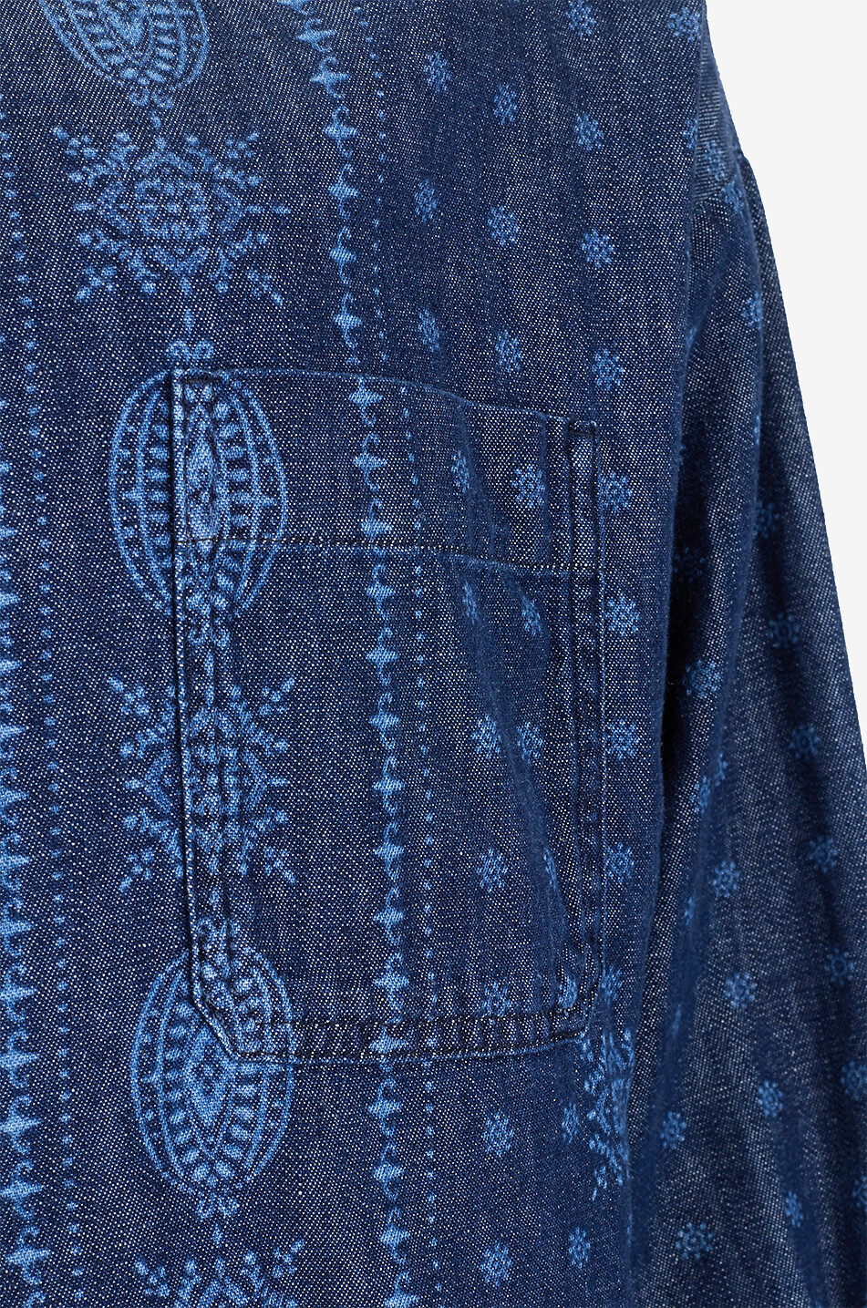 WEEKEND MAX MARA Giochi bandana printed denim shirt Women DARK BLUE 3