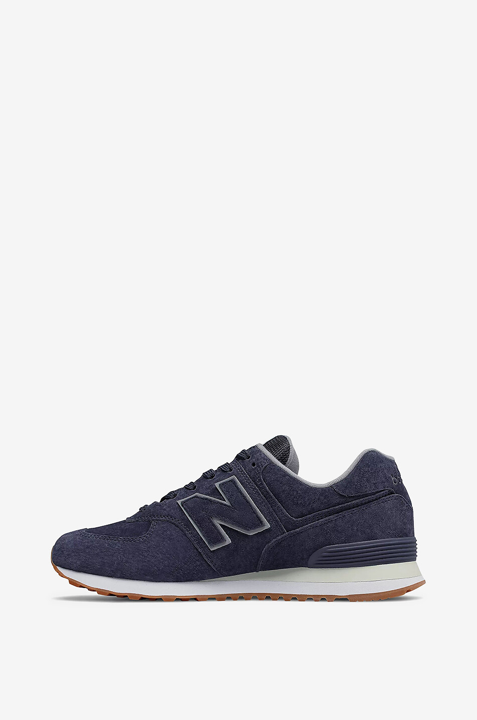 NEW BALANCE 574 suede low-top trainers Men DARK BLUE 2