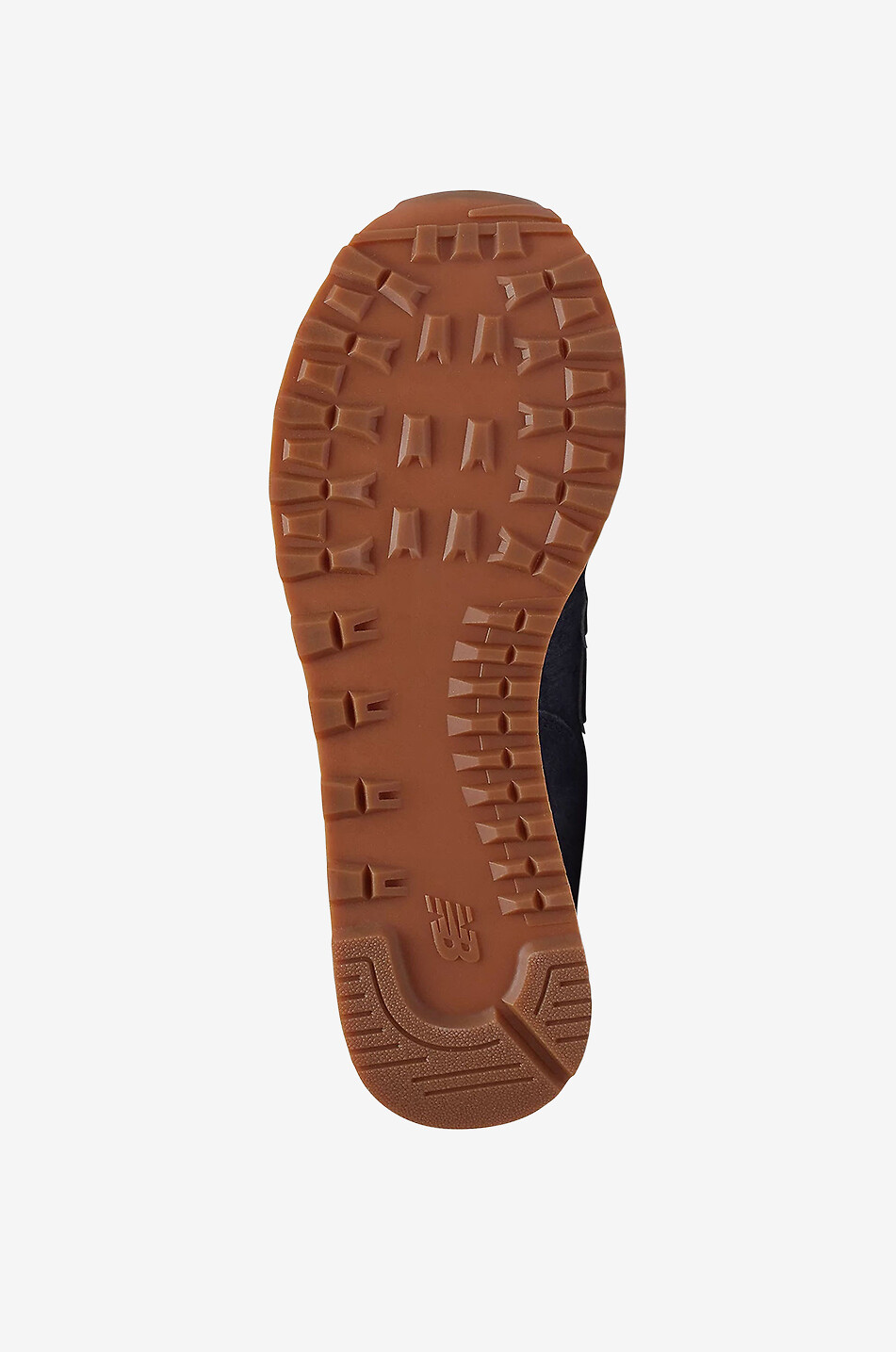 NEW BALANCE 574 suede low-top trainers Men DARK BLUE 4