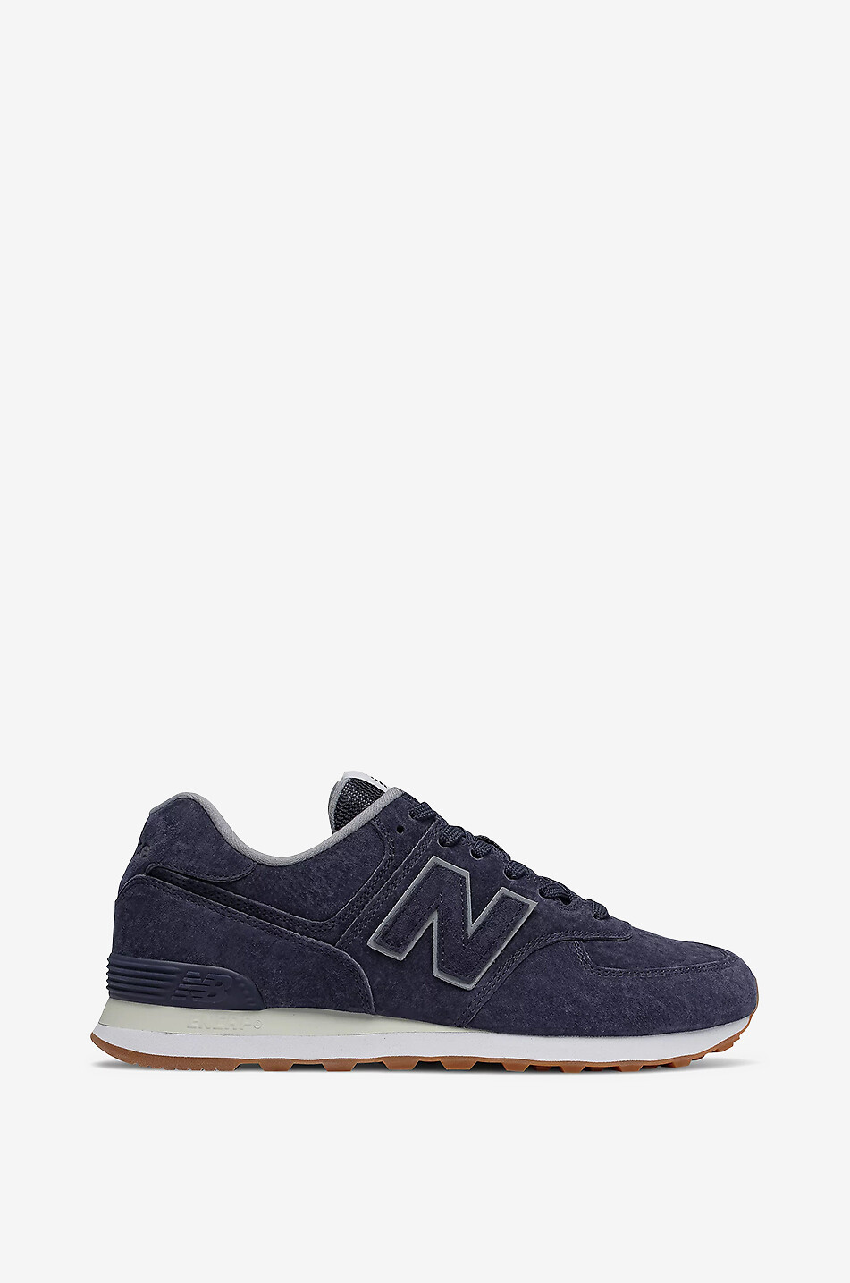 NEW BALANCE 574 suede low-top trainers Men DARK BLUE 1