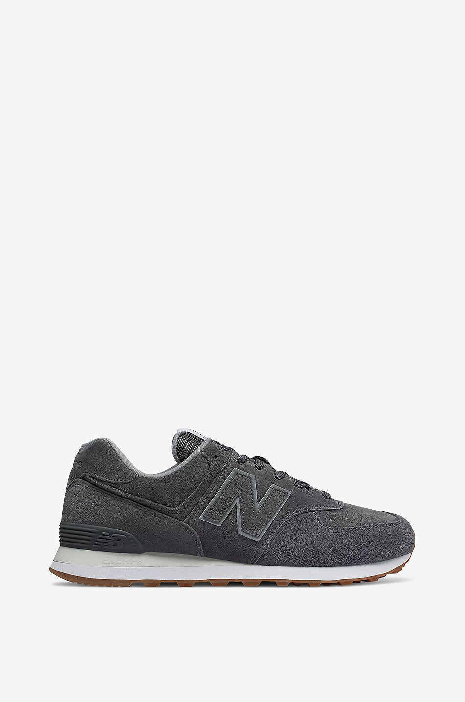 NEW BALANCE Baskets basses en daim ML574 Homme GRIS FONCÉ 1