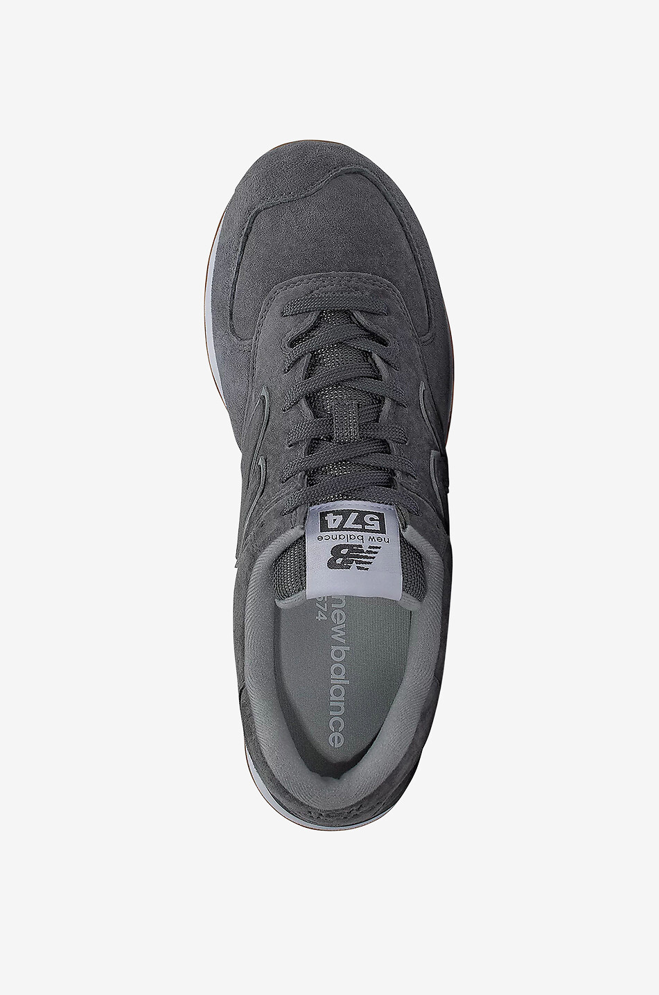 NEW BALANCE Baskets basses en daim ML574 Homme GRIS FONCÉ 3