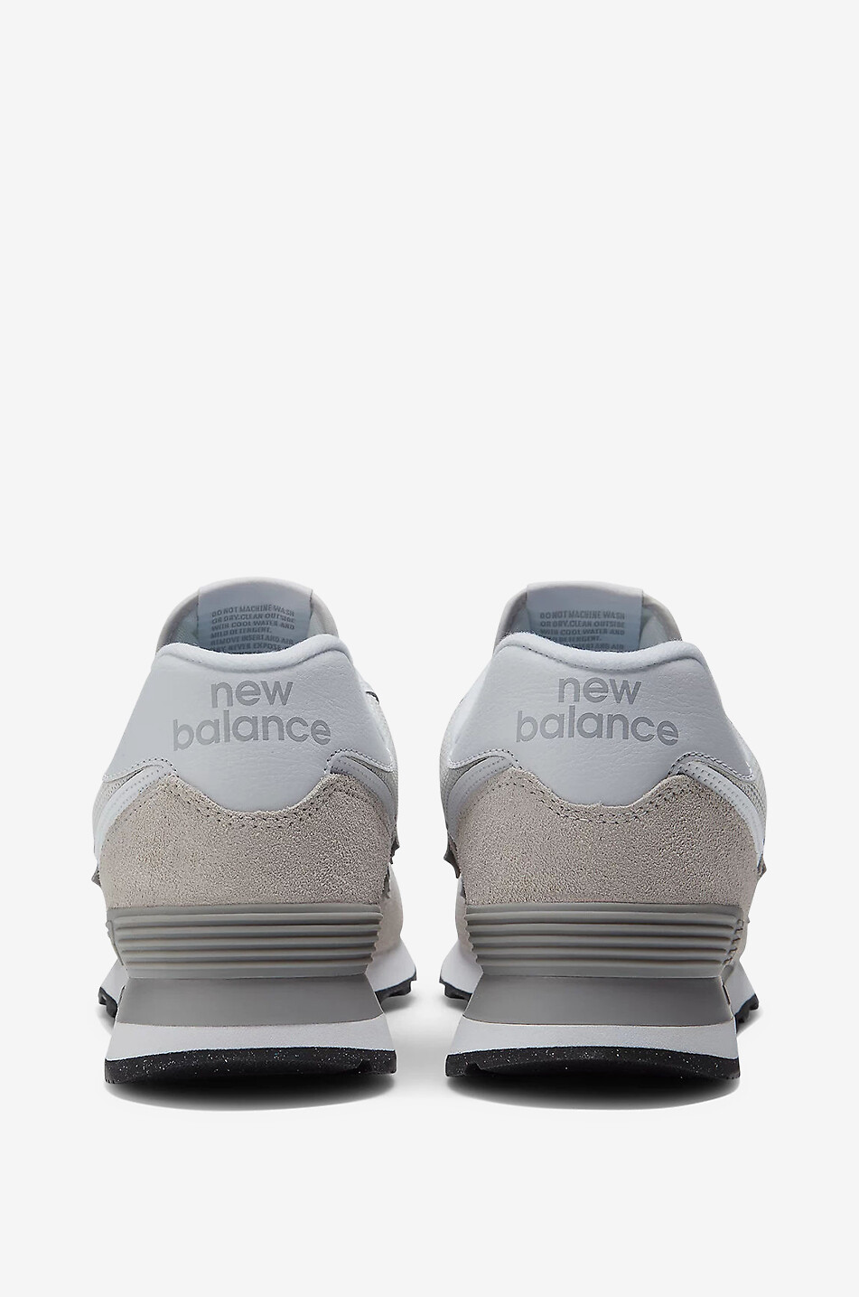 NEW BALANCE 574 suede low-top trainers Men LIGHT GREY 5