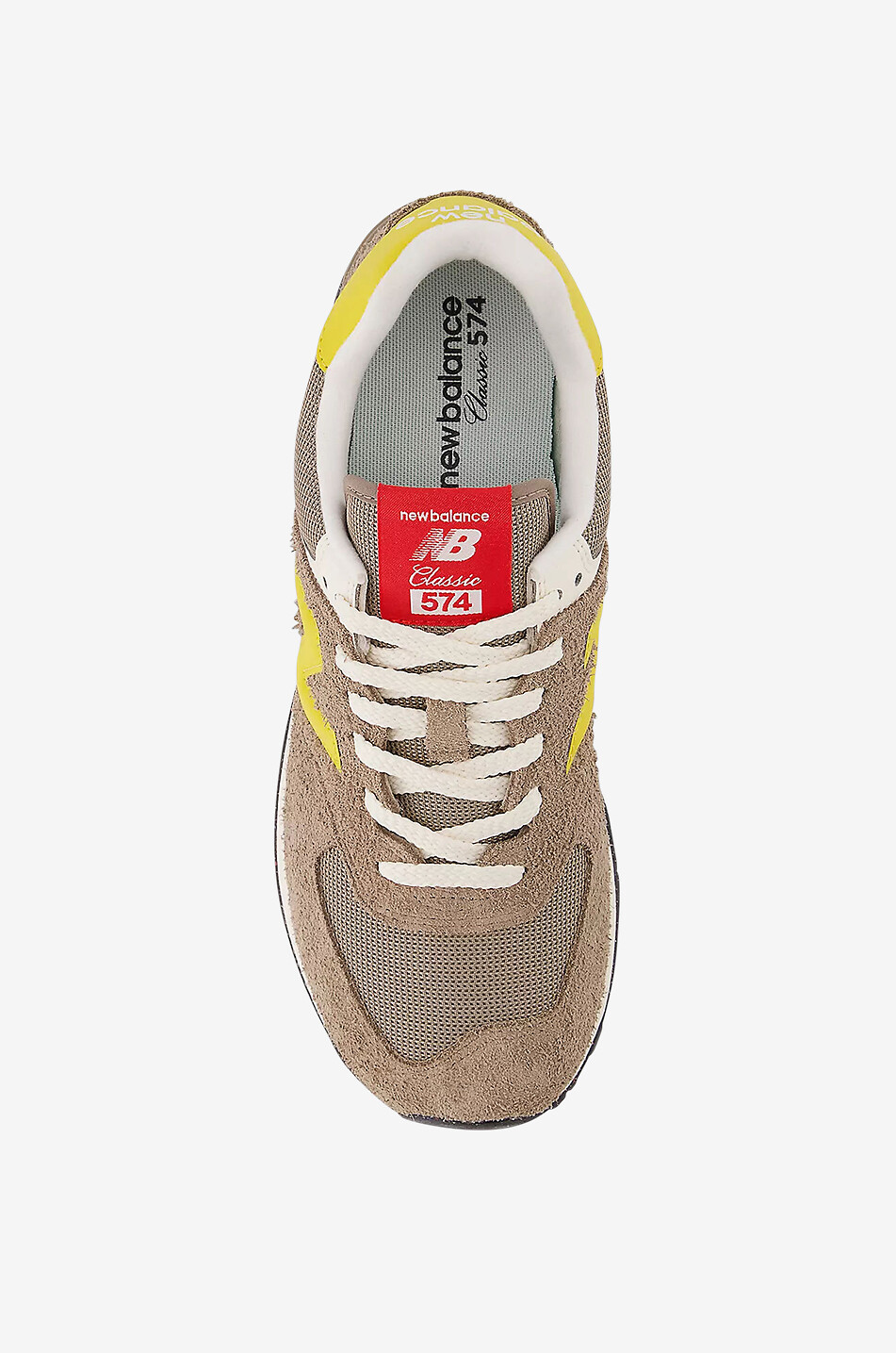 NEW BALANCE U574 suede low-top trainers Men BROWN 3