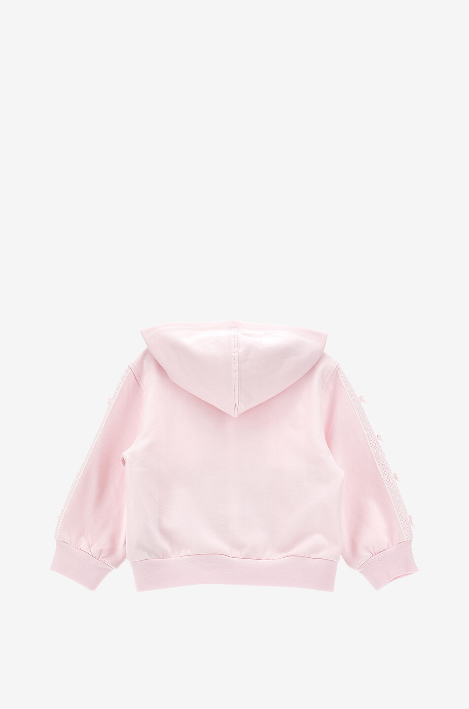 MONNALISA Sweat-shirt zippé à capuche orné de dentelle bébé Bébé ROSE CLAIR 2