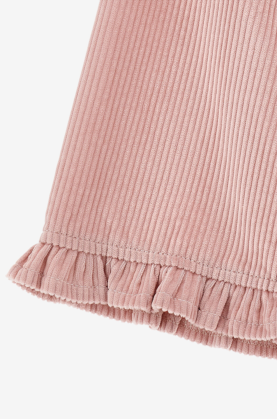 MONNALISA Pantalon bébé en velours côtelé à volants Bébé ROSE 4