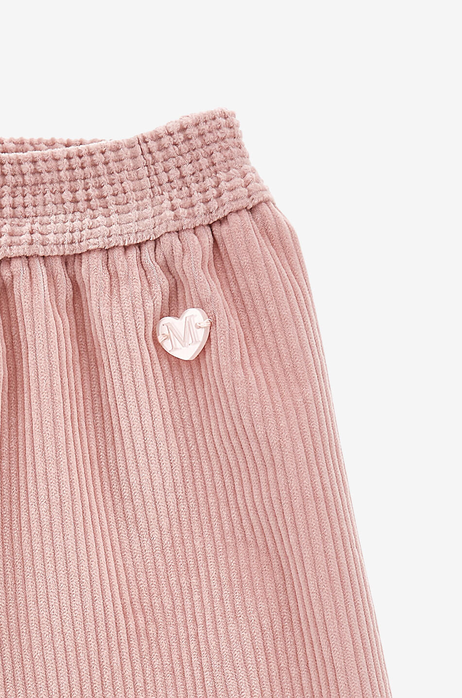 MONNALISA Pantalon bébé en velours côtelé à volants Bébé ROSE 3
