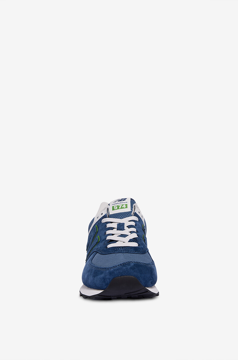 NEW BALANCE 574 suede low-top sneakers Men DARK BLUE 2