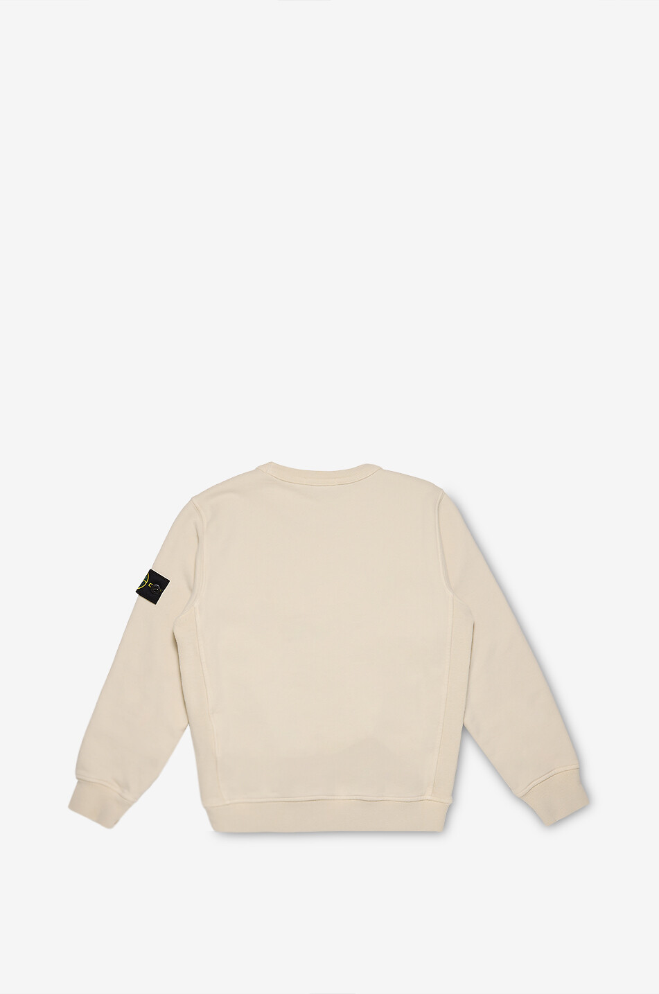 STONE ISLAND JUNIOR 6100001 Organic Cotton Fleece boys' crewneck sweatshirt Boy BEIGE 2