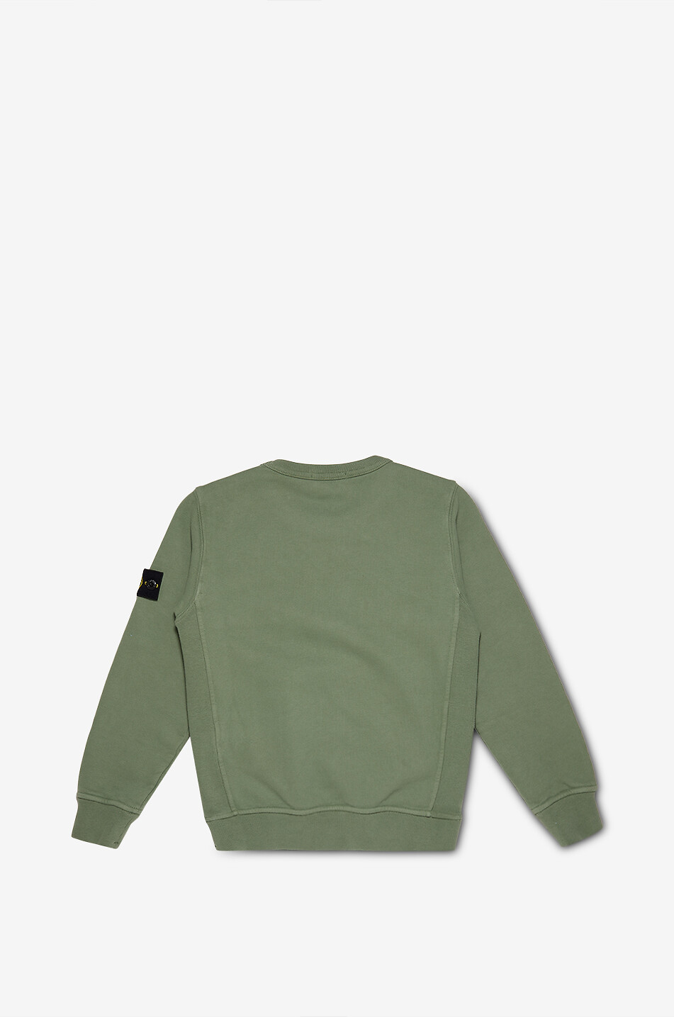 STONE ISLAND JUNIOR Sweat-shirt à col rond garçon 6100001 Organic Cotton Fleece Garçon KAKI 2