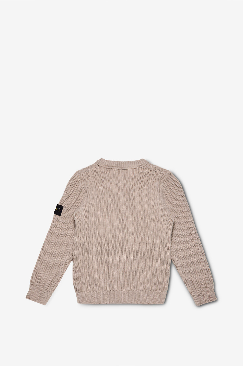 STONE ISLAND JUNIOR Gerippter Jungen-Rundhalspullover 5100008 Wool Cashmere Junge BEIGE 2