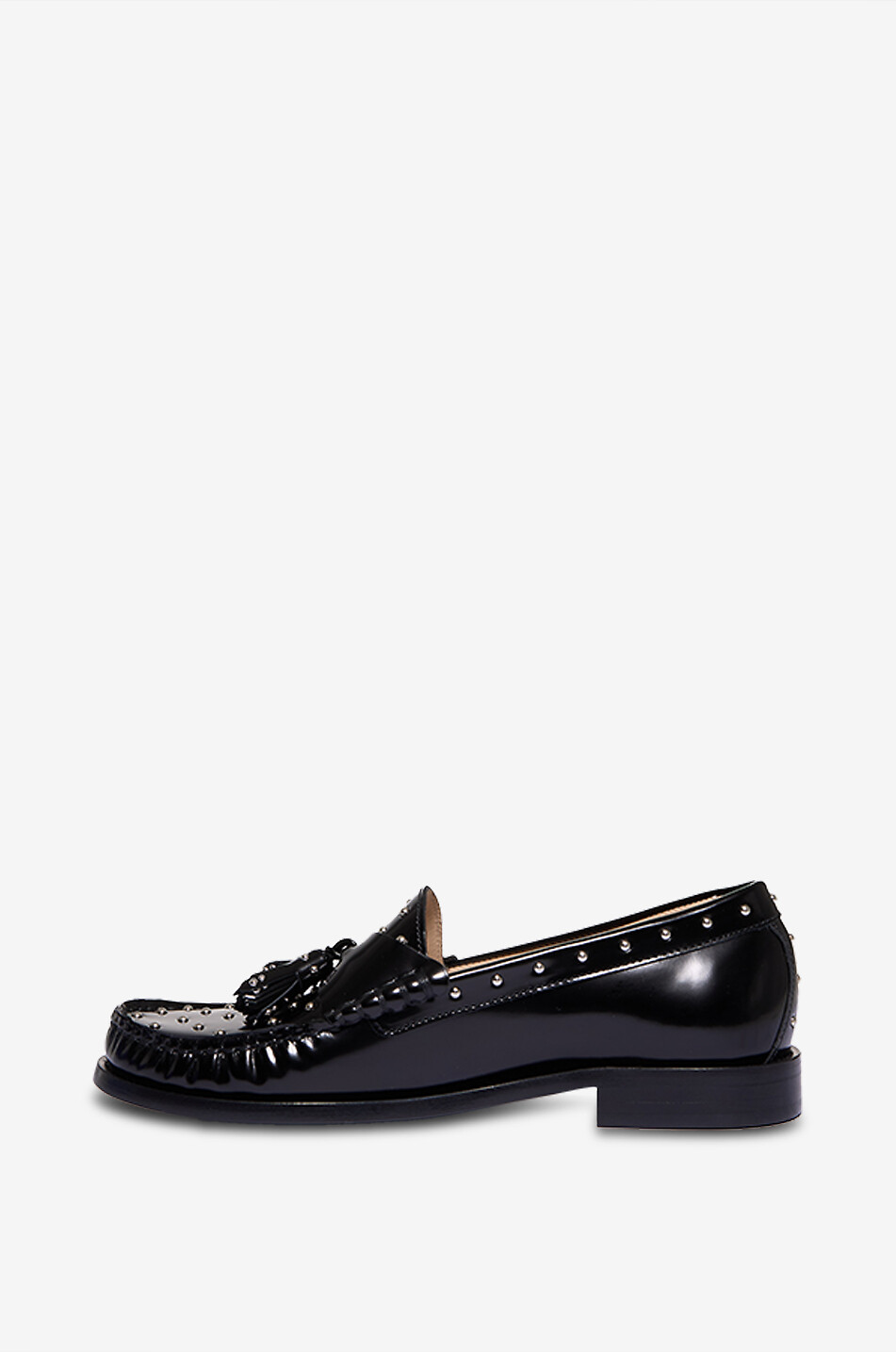 STUART WEITZMAN Lottie patent leather tassel loafers Women BLACK 3