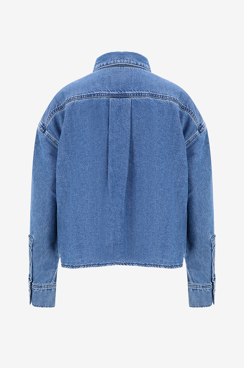 7 FOR ALL MANKIND Langärmeliges Jeanshemd aus ausgewaschenem Denime Nina Damen BLAU 2