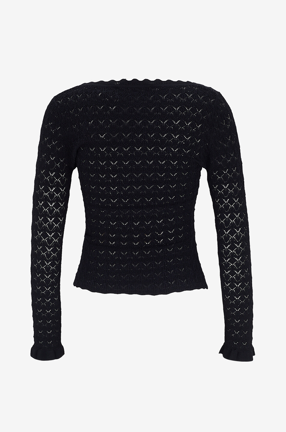 SEA Rue viscose long-sleeved top Women BLACK 2