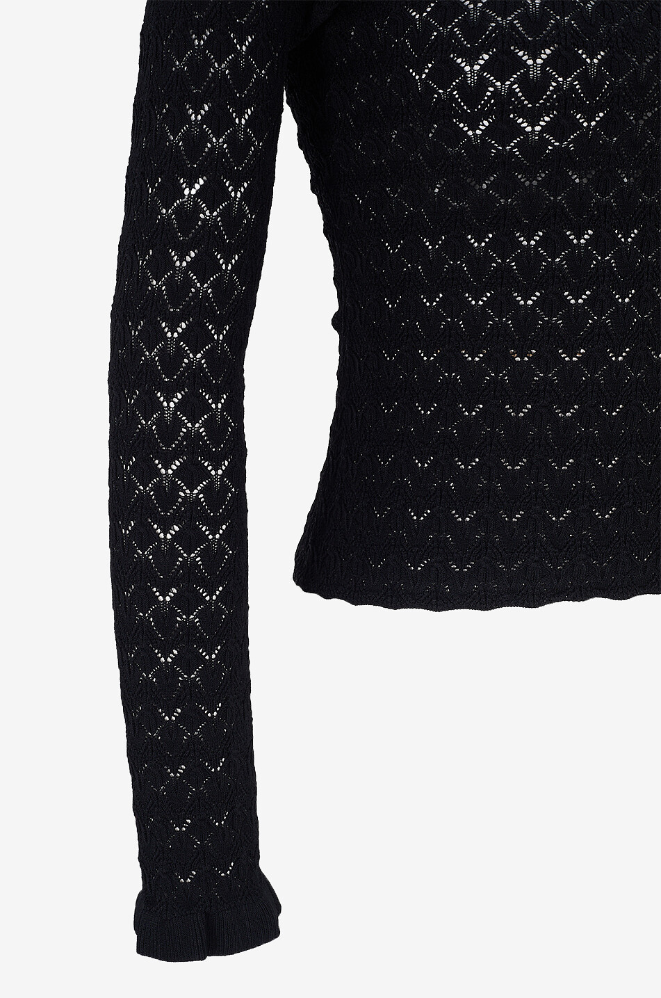 SEA Rue viscose long-sleeved top Women BLACK 8