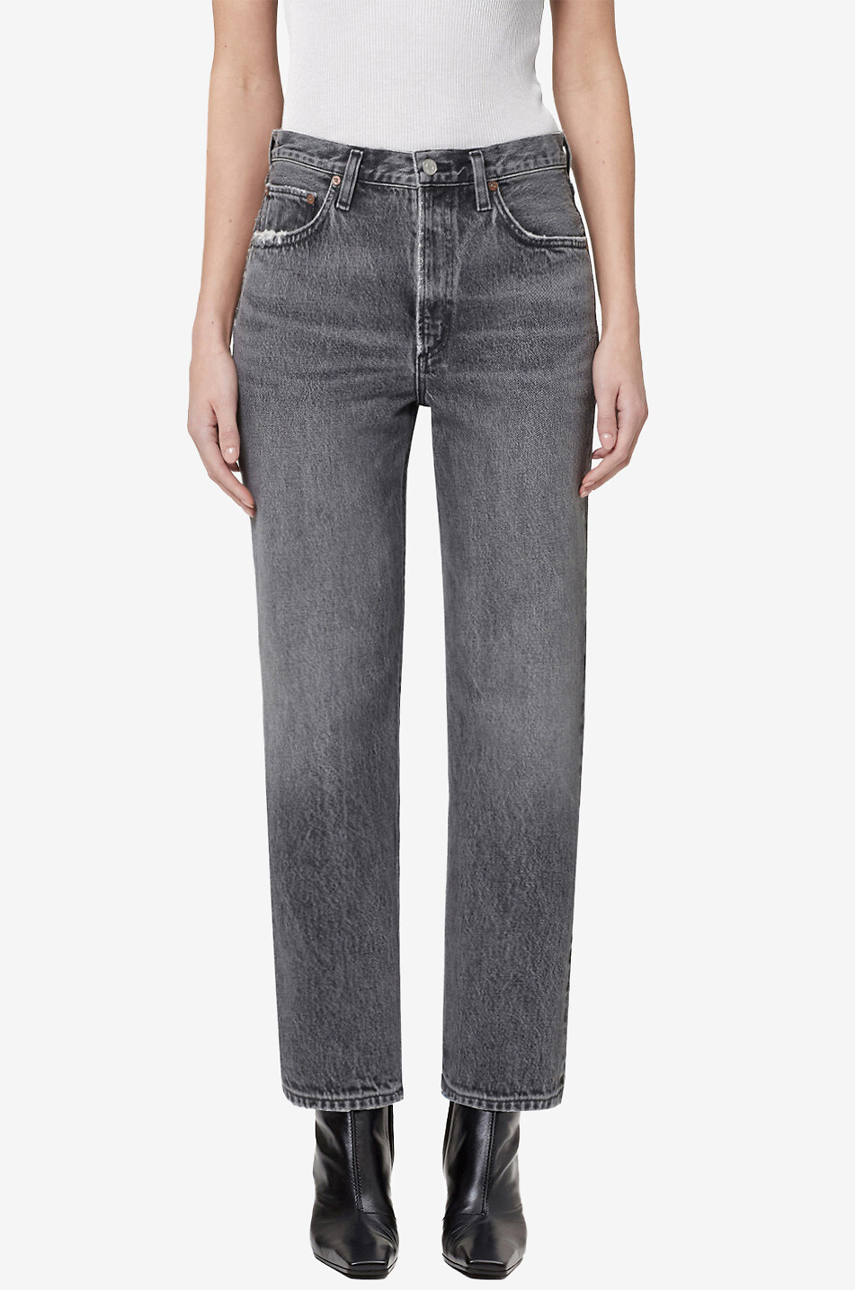 AGOLDE Pinch 90s denim straight jeans Women GREY 3