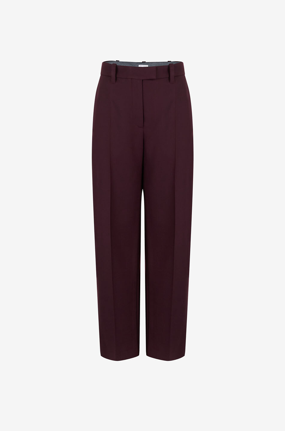 Grain de poudre wool carrot high-rise trousers