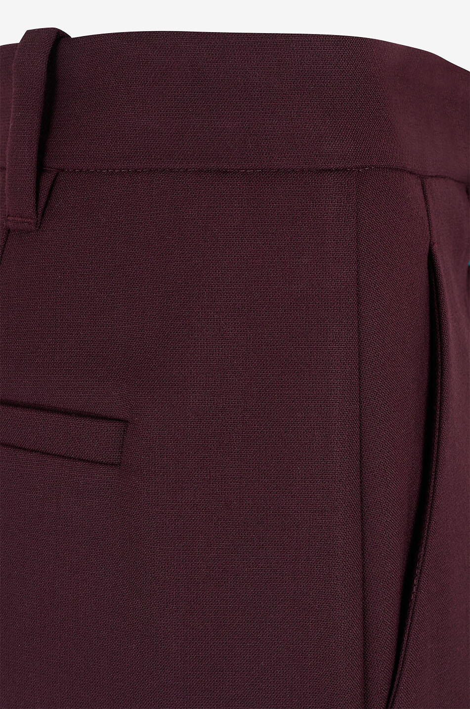 BRUNELLO CUCINELLI Grain de poudre wool carrot high-rise trousers Women DARK RED 3