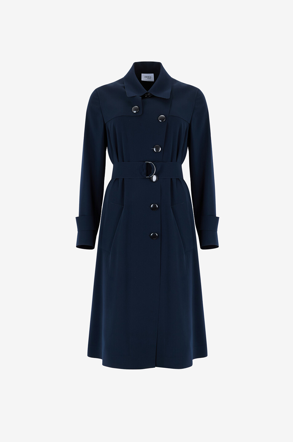 Trench long en tissu technique