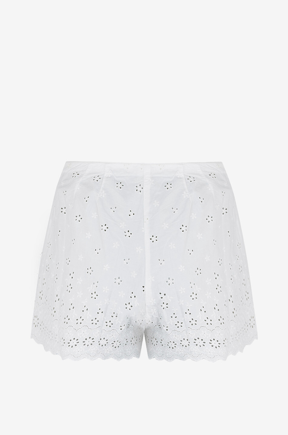 DÔEN Short en voile à broderies anglaises Arbre Femme BLANC 2