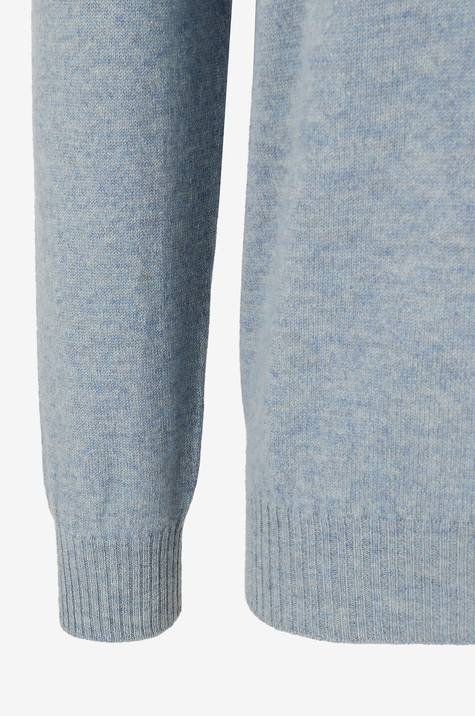 FEDELI Rundhalspullover aus Jersey Herren HELLBLAU 3
