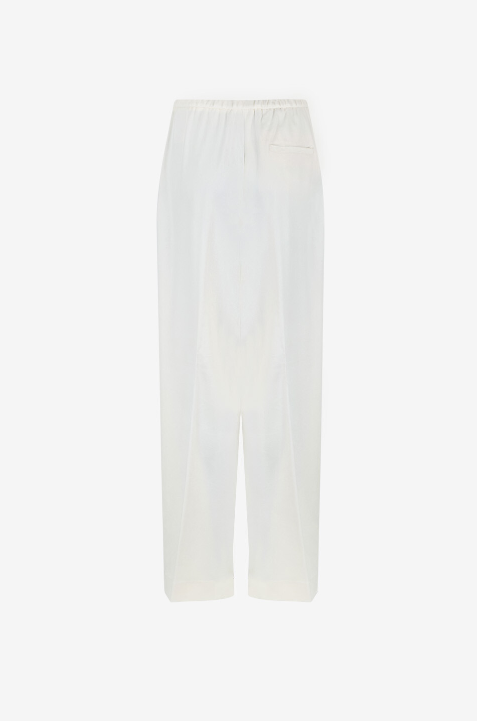 HERNO Pantalon de jogging en flanelle de cachemire et soie Femme BLANC CASSE 2