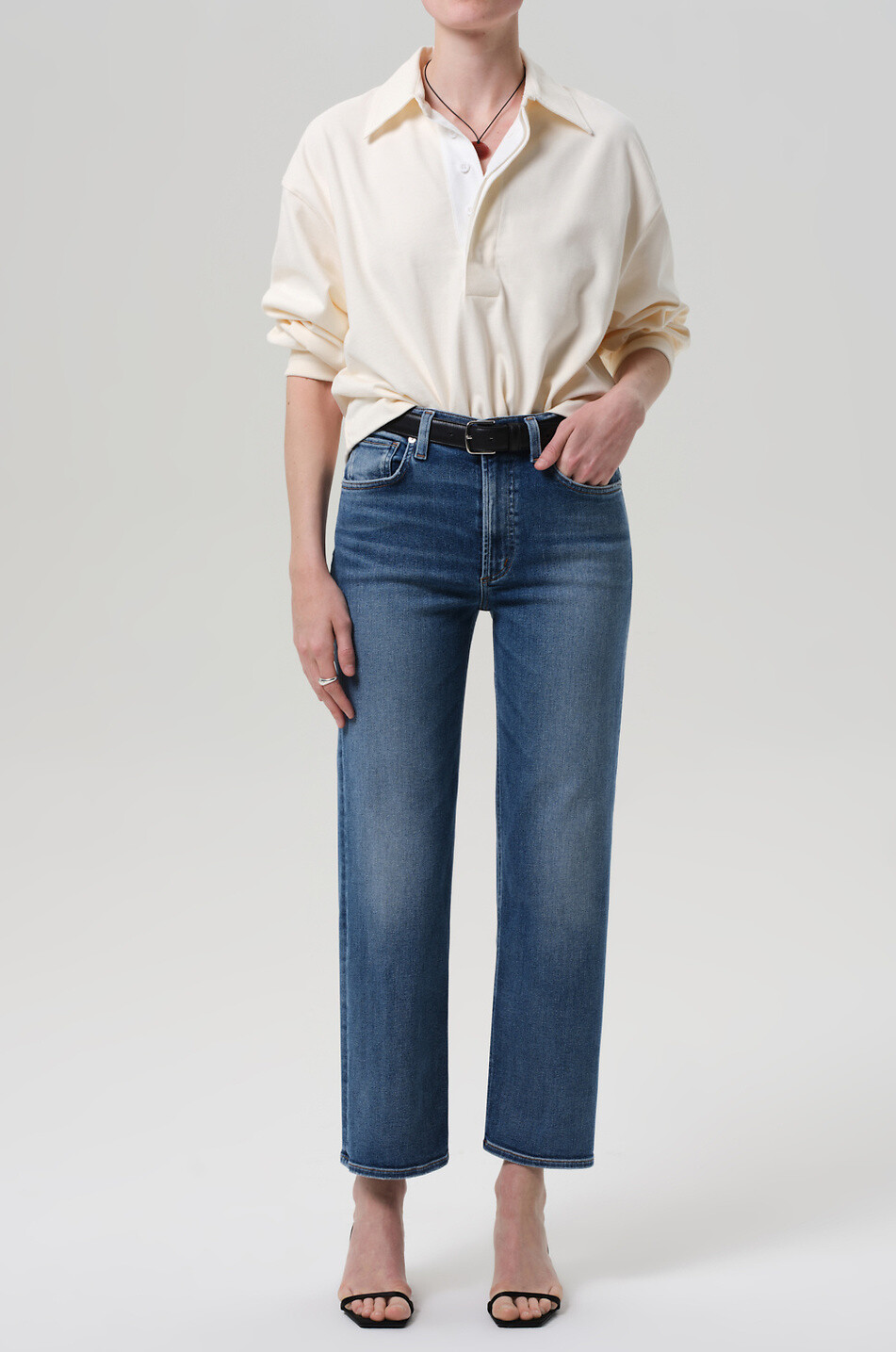 CITIZENS OF HUMANITY Jean droit en denim Palma Cooper Femme BLEU 2