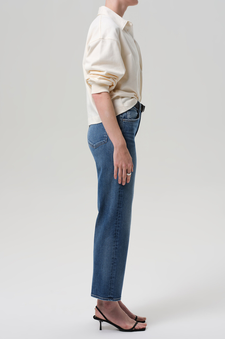CITIZENS OF HUMANITY Jean droit en denim Palma Cooper Femme BLEU 4