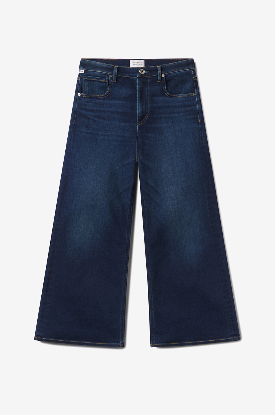 CITIZENS OF HUMANITY Jean large raccourci taille haute Lyra Dakota Femme BLEU FONCE 1