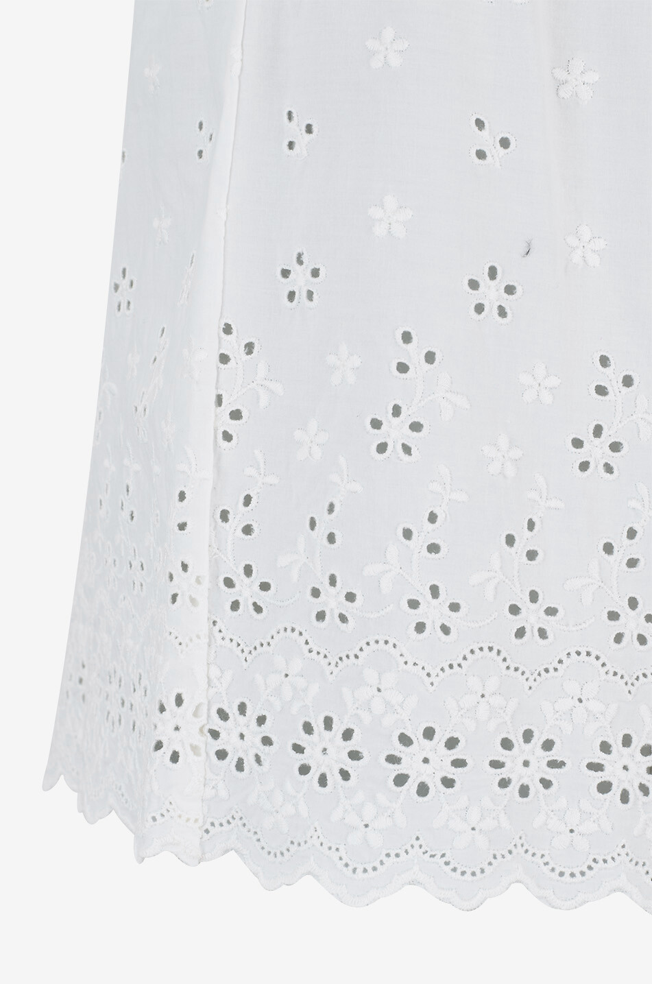 DÔEN Short en voile à broderies anglaises Arbre Femme BLANC 3