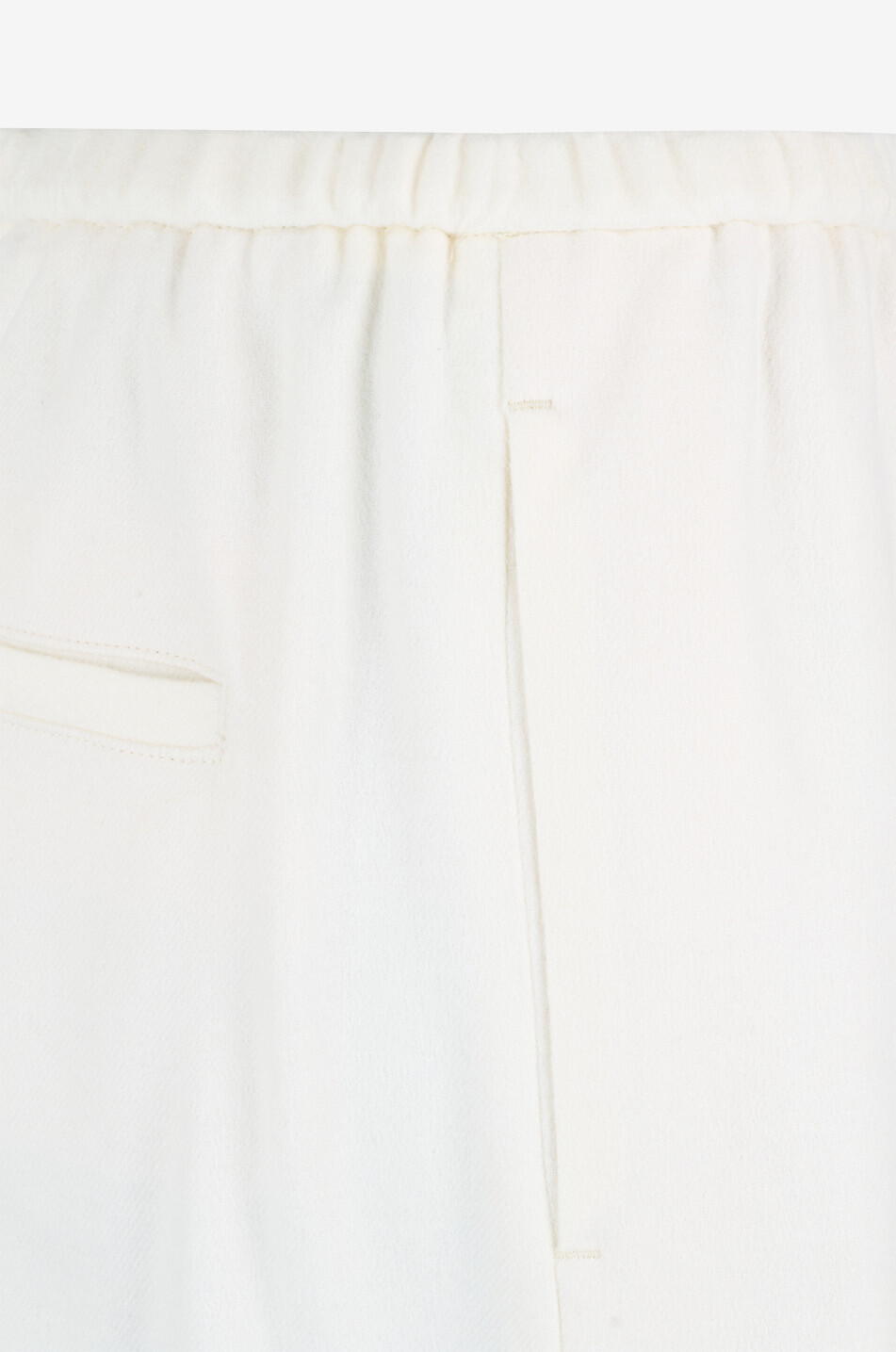 HERNO Pantalon de jogging en flanelle de cachemire et soie Femme BLANC CASSE 4