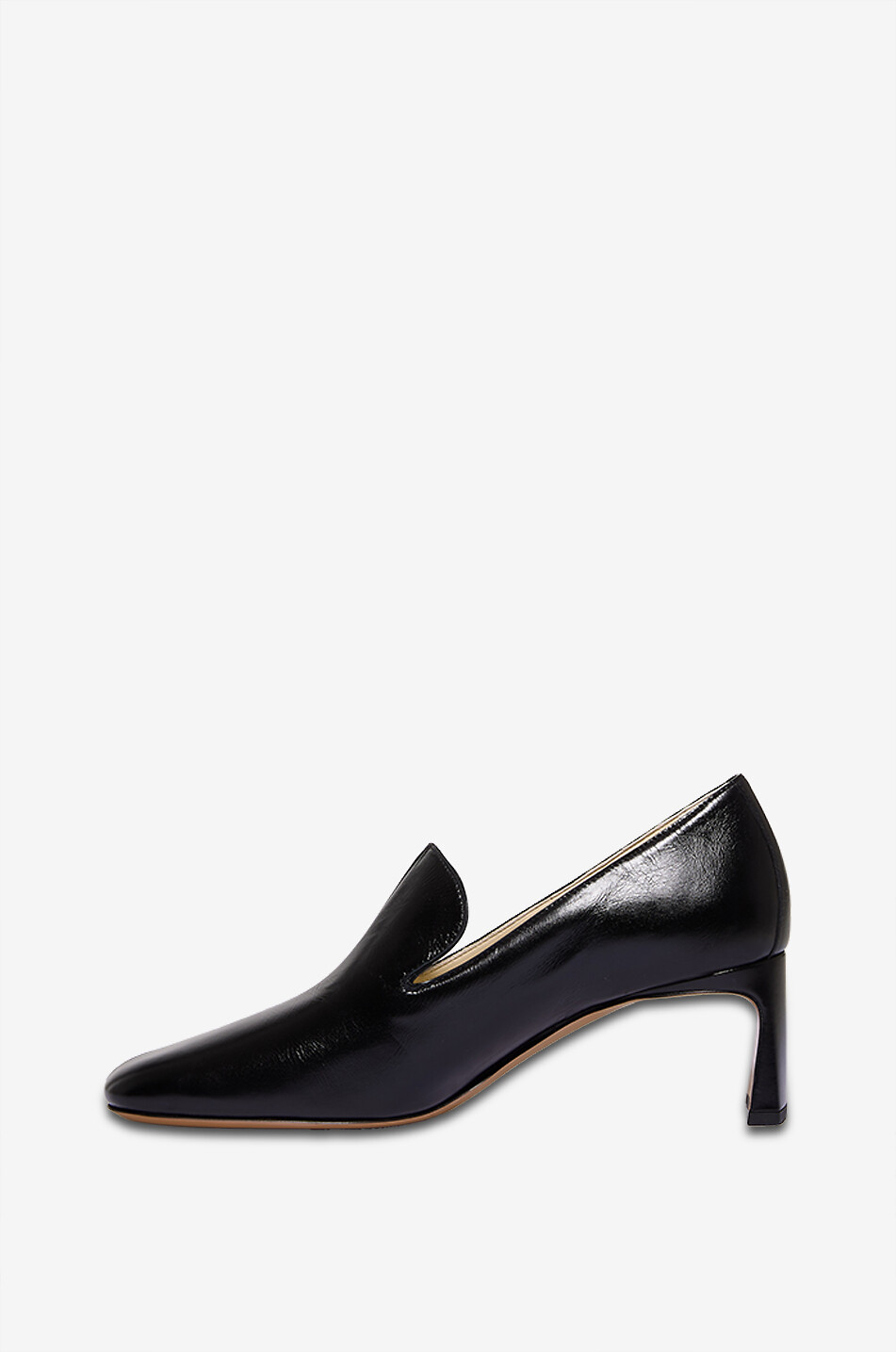 PHOEBE PHILO Club Loafer 60 smooth leather heeled loafers Women BLACK 3