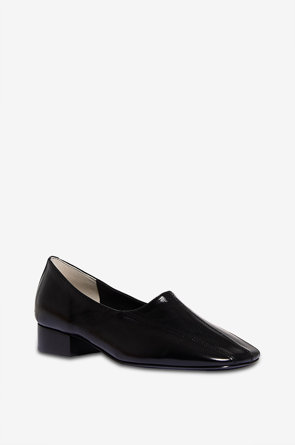 PHOEBE PHILO Club Slipper 30 shiny leather loafers Women BLACK 1