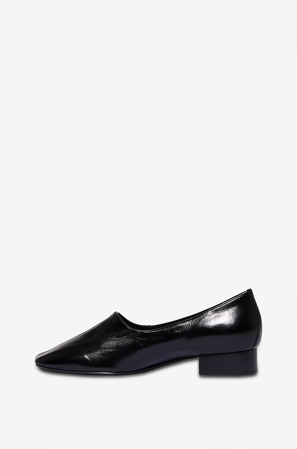PHOEBE PHILO Club Slipper 30 shiny leather loafers Women BLACK 3
