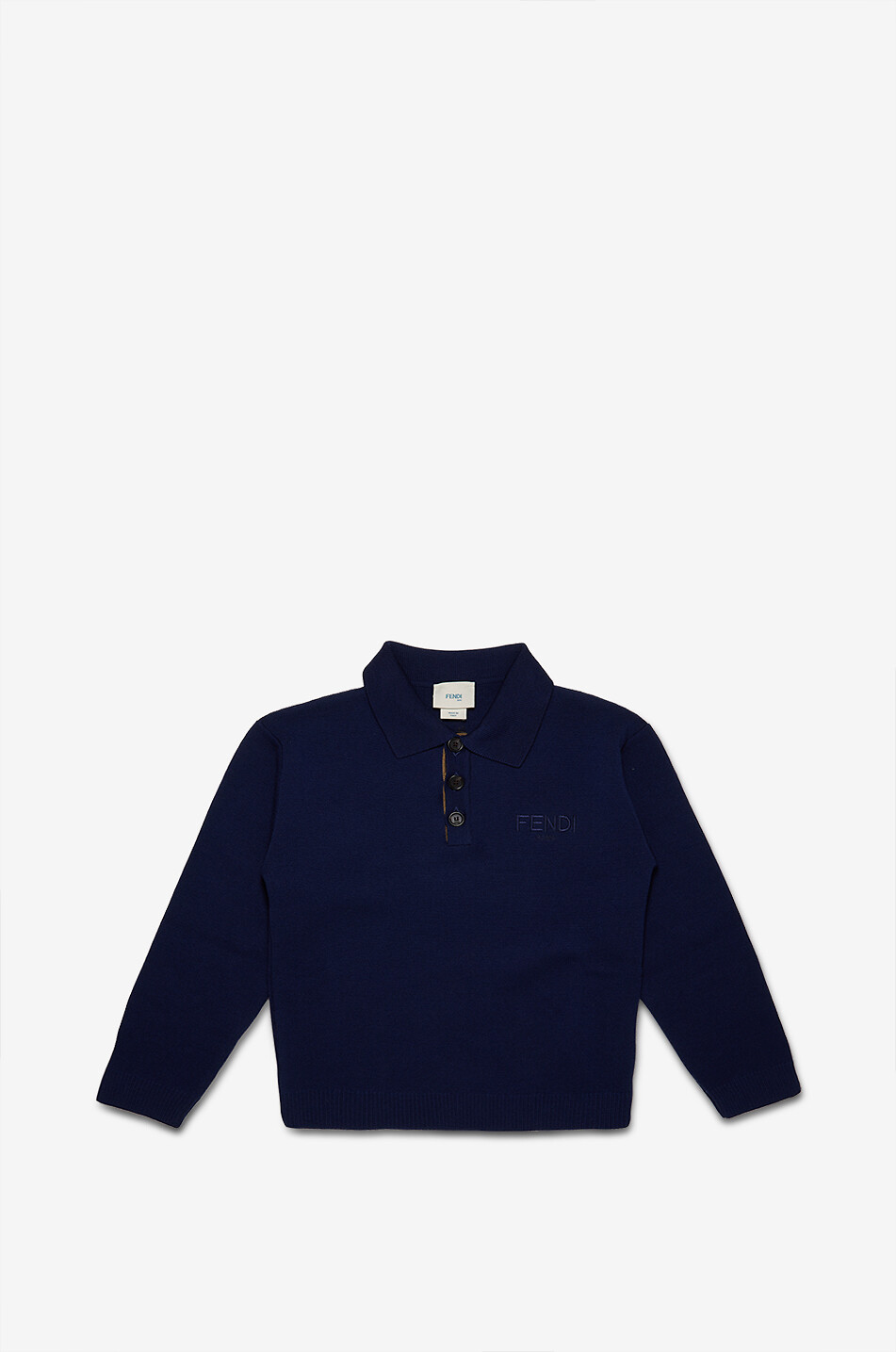 FENDI Roma boys' wool polo jumper